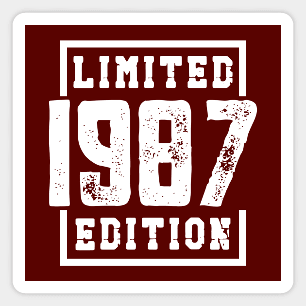 1987 Limited Edition Magnet by colorsplash
